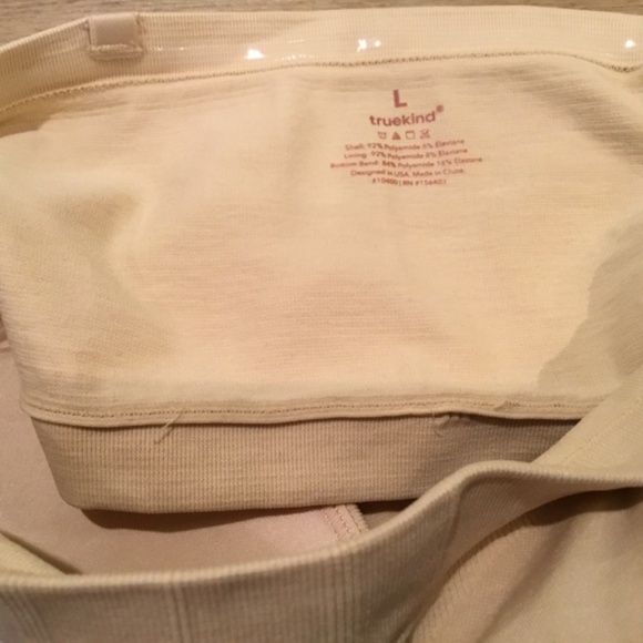 NWT Truekind Beige Wireless Strapless Bandeau Bra Size Large - Picture 7 of 7